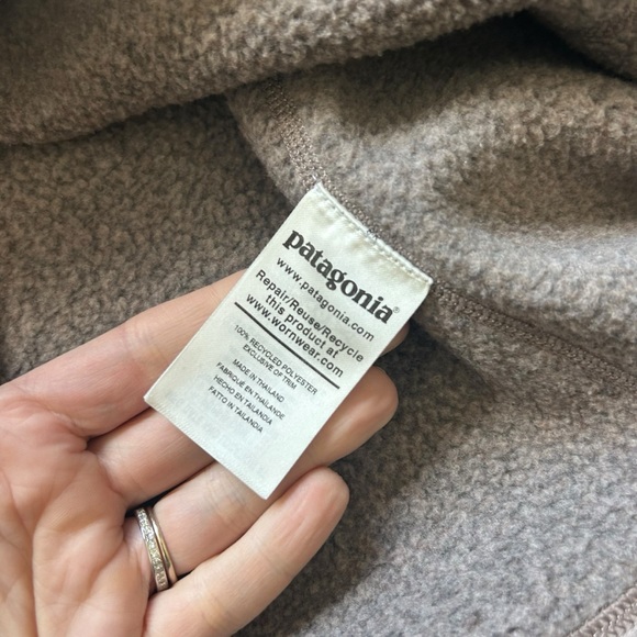 Patagonia Women's Better Sweater 1/4-Zip Fleece size small birch white beige tan - Picture 6 of 9